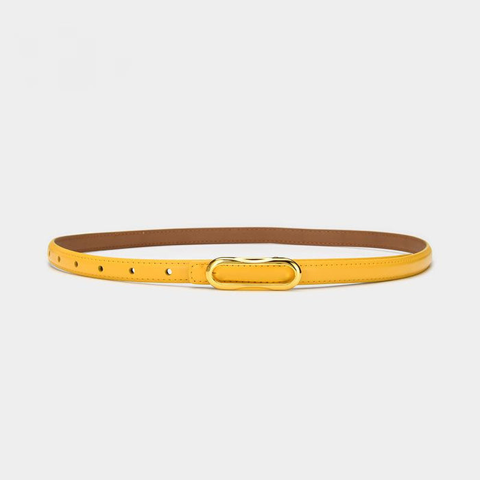 Multicolor and Versatile Small Belt with Jeans and Slim Waist