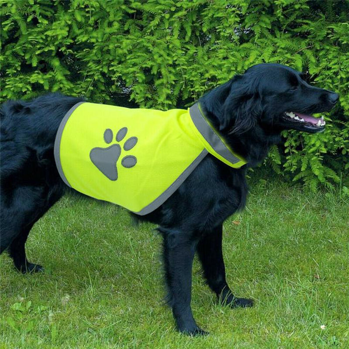 Dog Clothing Safety Vest Fluorescent Green Reflective T-Shirt