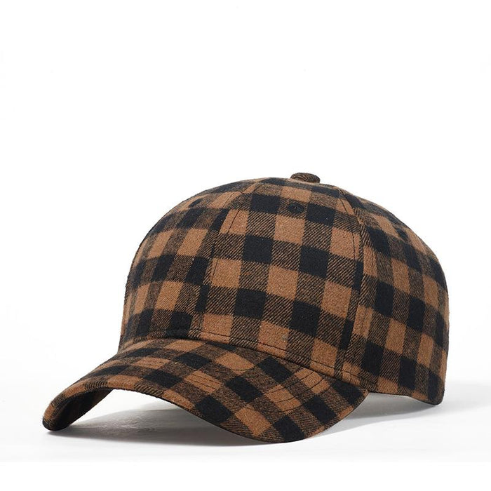 New Plaid Baseball Cap Cotton Sun Hat