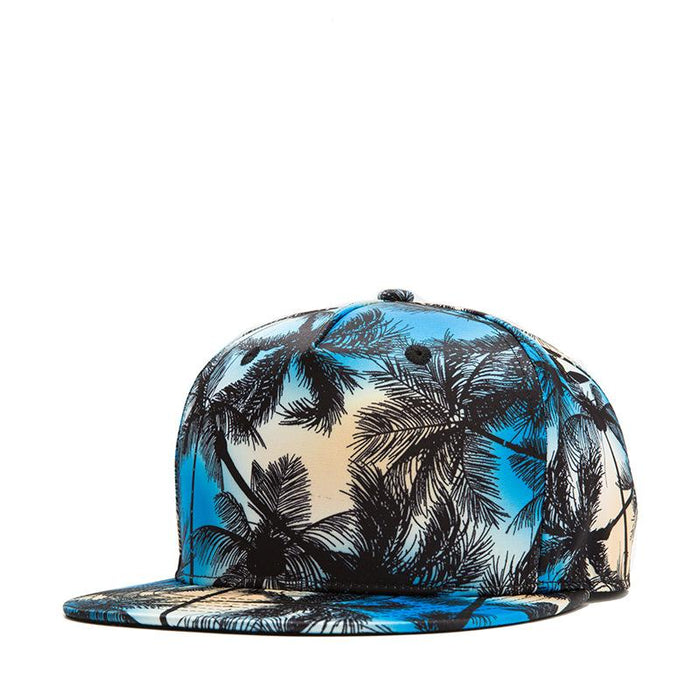 New Summer Print Flat Brim Baseball Cap