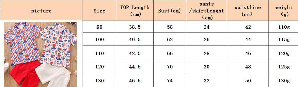 Boys' Lapel Short Sleeve Shirt Set