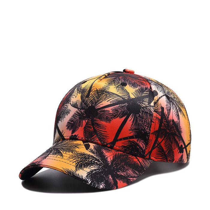 New Baseball Hat Trend Coconut Pattern Printed Sunshade Hat