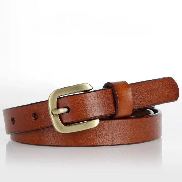 New Versatile Simple Square Buckle Leather Belt