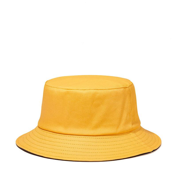 New Solid colour Double-sided Fisherman Hat Sun Hat