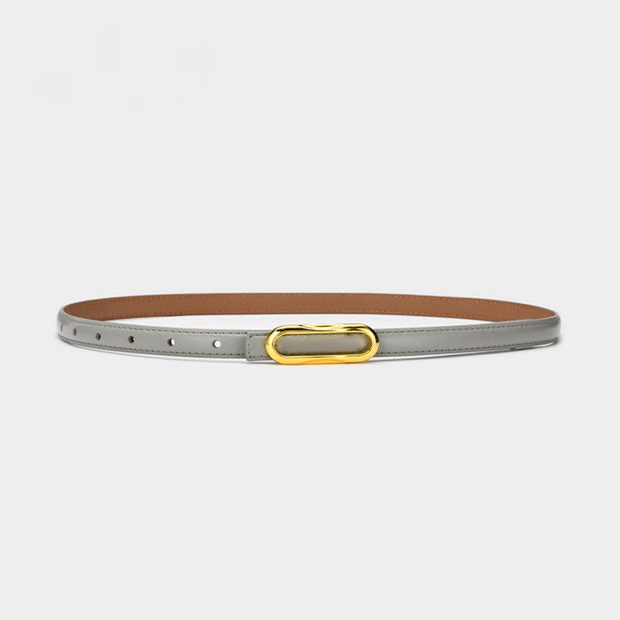 Multicolor and Versatile Small Belt with Jeans and Slim Waist