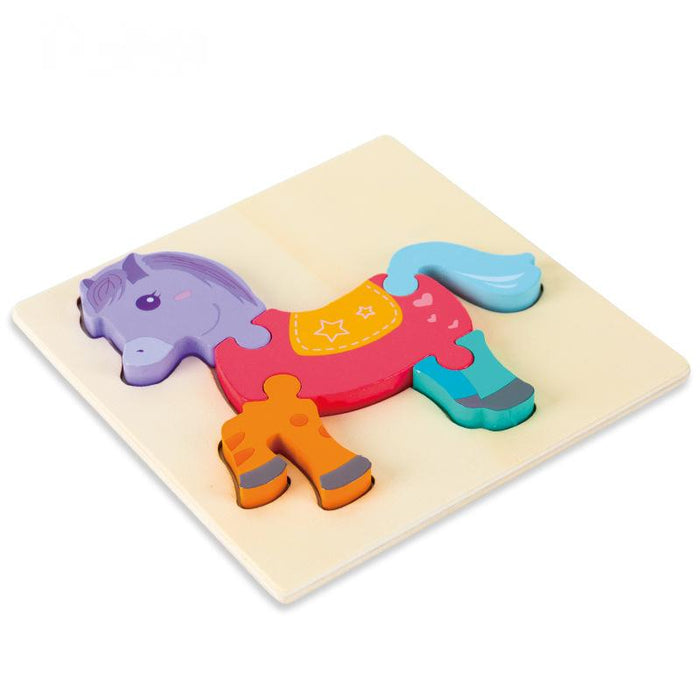Children's Cartoon Puzzle Puzzle Wooden Toy