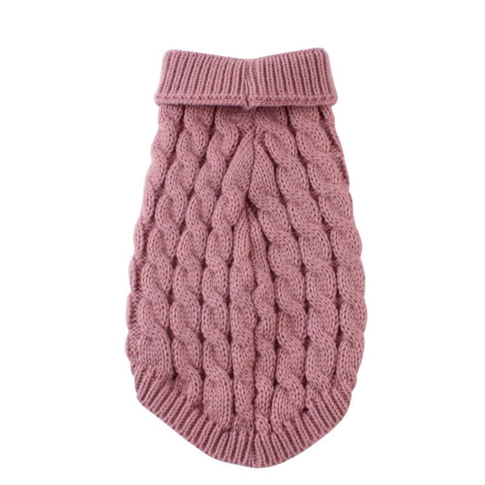 High collar knitted pet cat and dog clothes