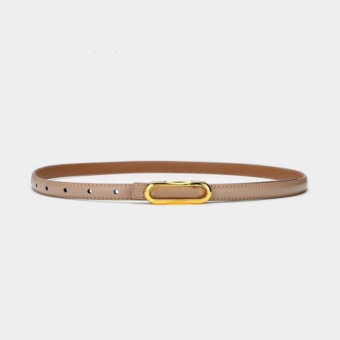 Multicolor and Versatile Small Belt with Jeans and Slim Waist